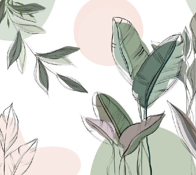 Panoramic green wallpaper