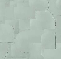 Panoramic cut-out wallpaper green