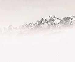 Foggy morning wallpaper Mont Blanc
