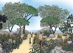 Landscape wallpaper France seaside