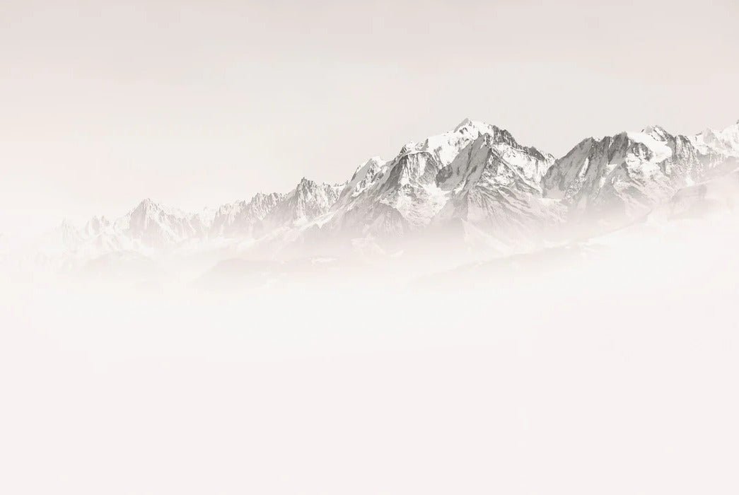 Foggy morning wallpaper Mont Blanc