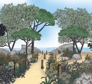 Landscape wallpaper France seaside