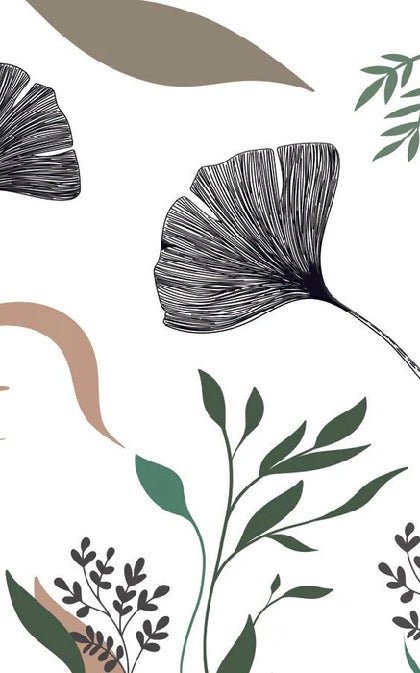 Floral artist ginkgo wallpaper