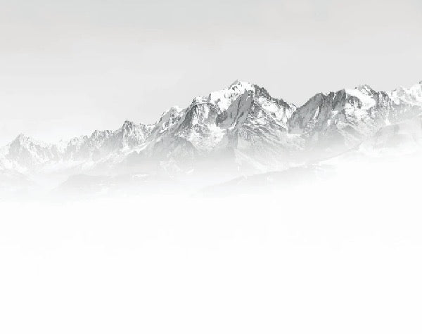 Mont Blanc in the mist black and white wallpaper