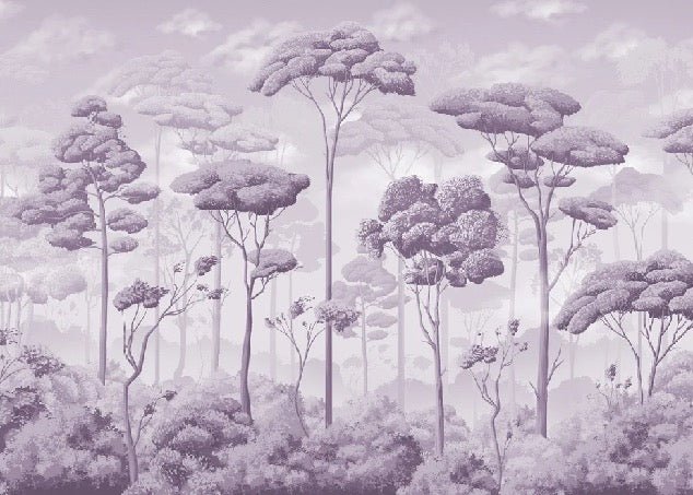 Violet voluptuous pinewood panoramic wallpaper