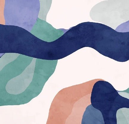 Papier peint abstrait ondulation, XXL, tendance