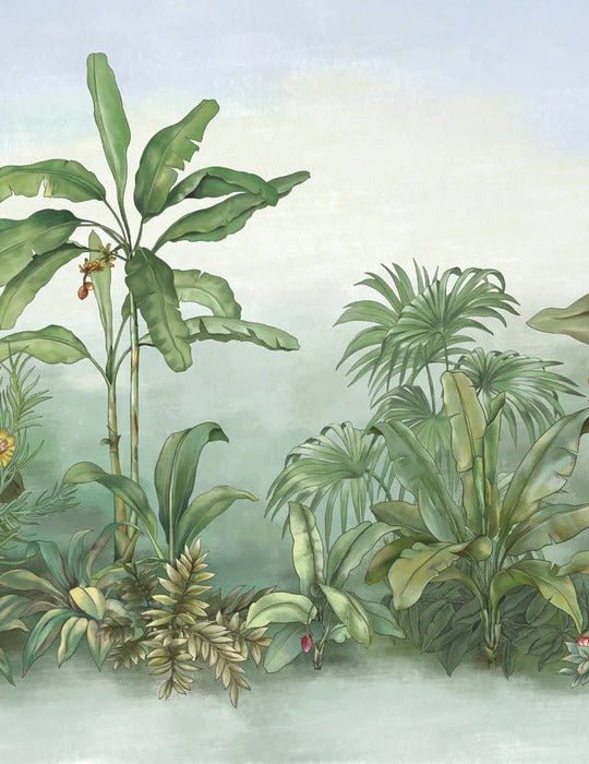 Botanic toilet wallpaper