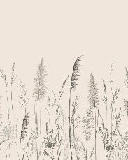 Wild meadow panoramic wallpaper