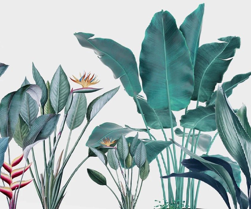 Panoramic tropical banana wallpaper