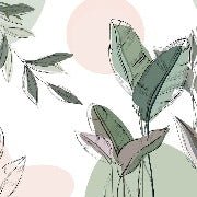 Panoramic green wallpaper