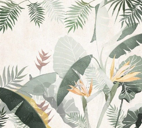 Yellow green custom-made wallpaper