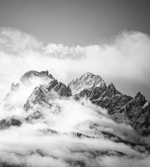 Dolomites peak panoramic wallpaper