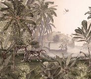 Jungle Haven Leopard Wallpaper