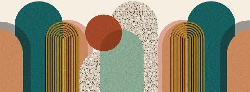 Trendy graphic art pop wallpaper