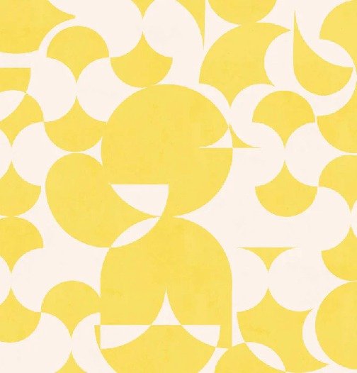 Yellow graphic retro wallpaper