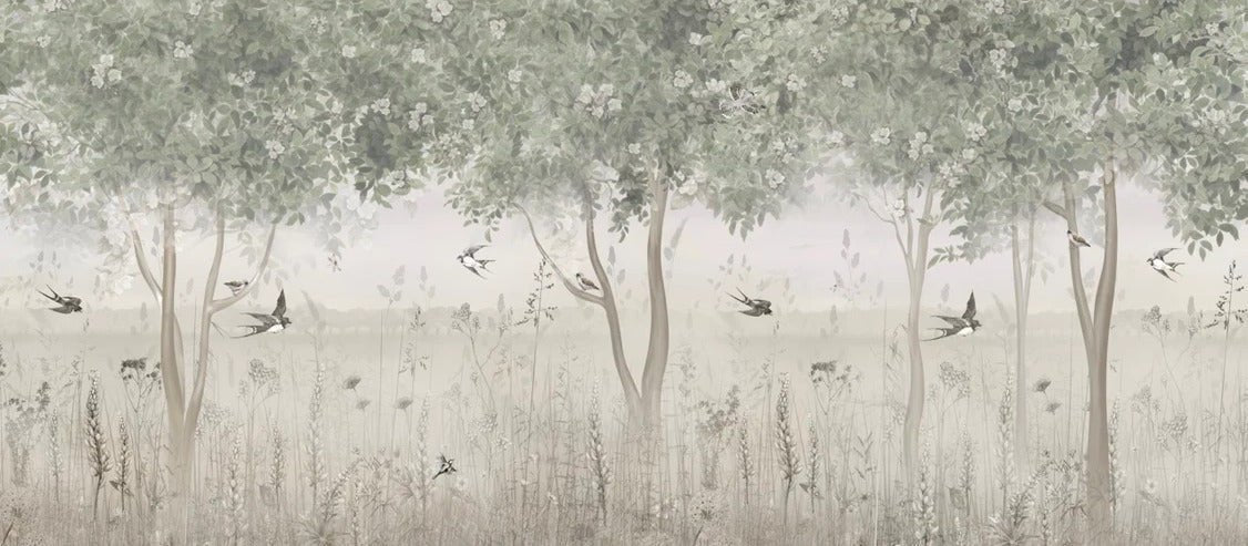 Panoramic clearing wallpaper