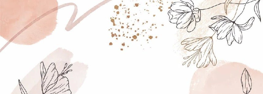 Shapes and flowers wallpaper