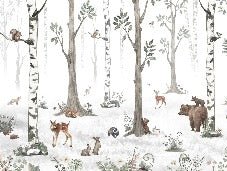 Spring forest animals wallpaper