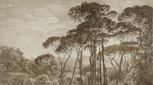 Amber Italian landscape panoramic wallpaper