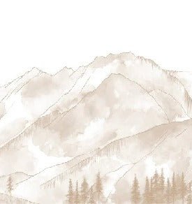 Papier peint panoramique Aravis sépia, XXL, tendance