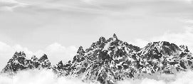 Black and white wallpaper toile des Cimes Mont blanc