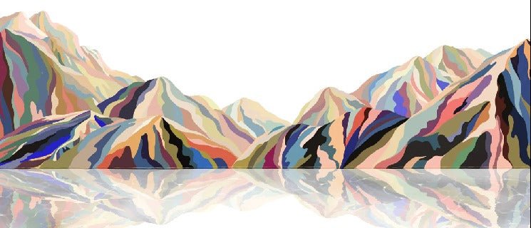 Annecy arty color wallpaper