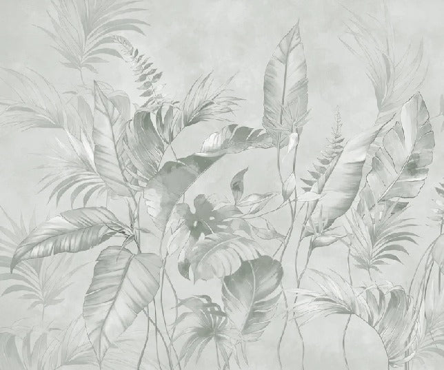 Elegant jungle sage wallpaper