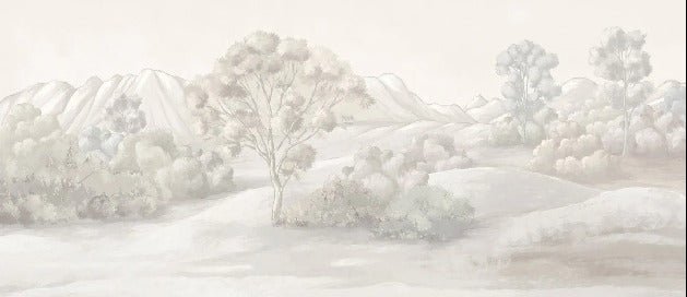 Poetic sepia landscape wallpaper