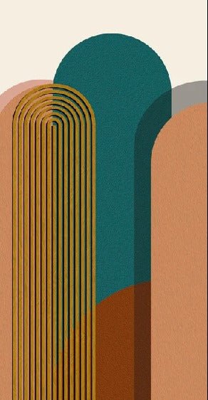 Art pop deco graphic trend wallpaper