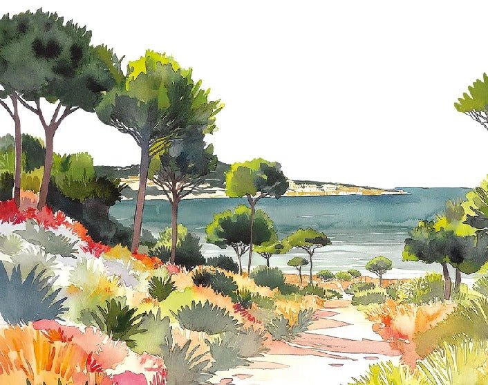 Panoramic summer air wallpaper