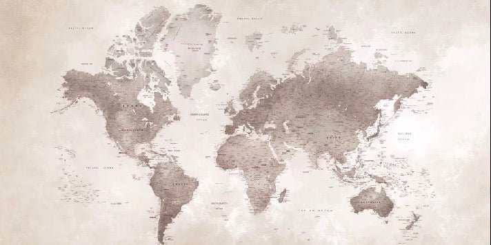 Timeless world map wallpaper