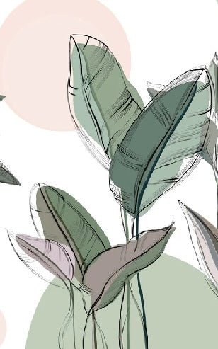 Panoramic green wallpaper