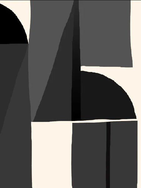 Papier peint Memphis style noir, XXL, tendance