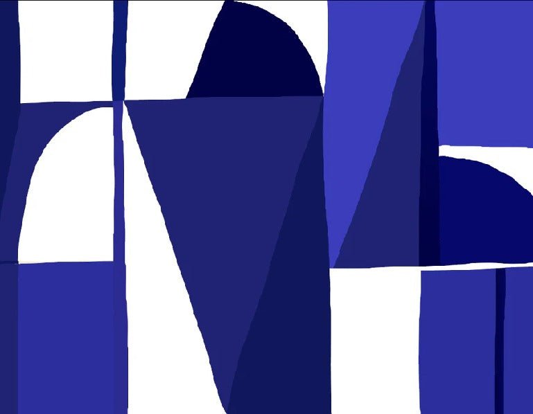 Memphis blue wallpaper