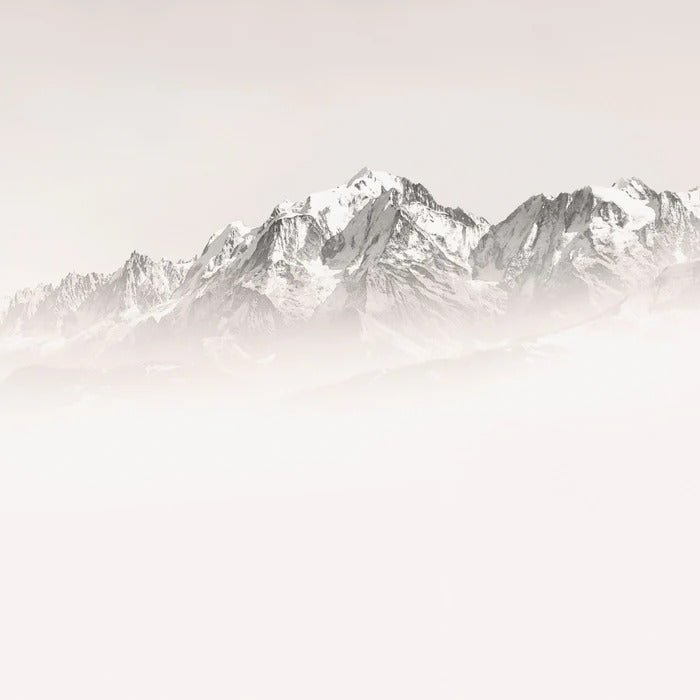 Foggy morning wallpaper Mont Blanc