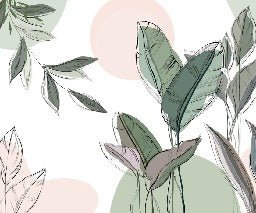 Panoramic green wallpaper