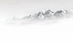 Mont Blanc in the mist black and white wallpaper