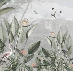 Tropical mirage wallpaper