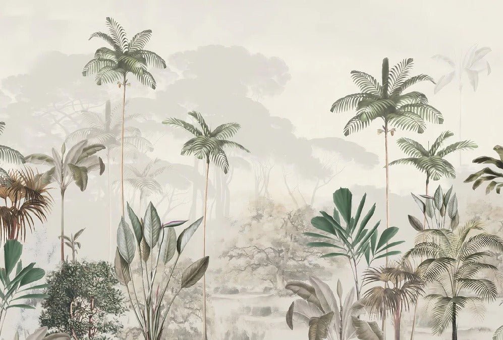 Papier peint panoramique jungle eden vert, XXL, tendance