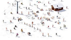 Après ski panoramic wallpaper