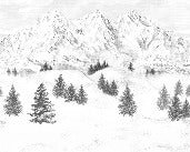 Papier peint Aiguilles d'Arves, XXL, tendance