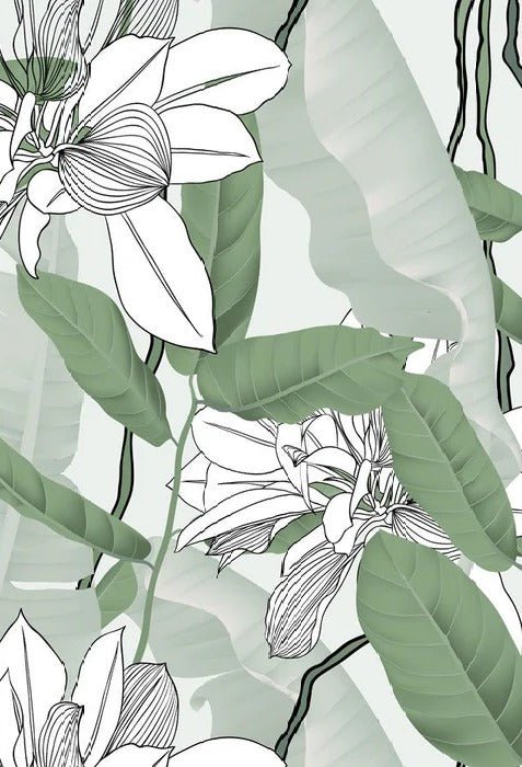 Nature foliage green flower NB wallpaper