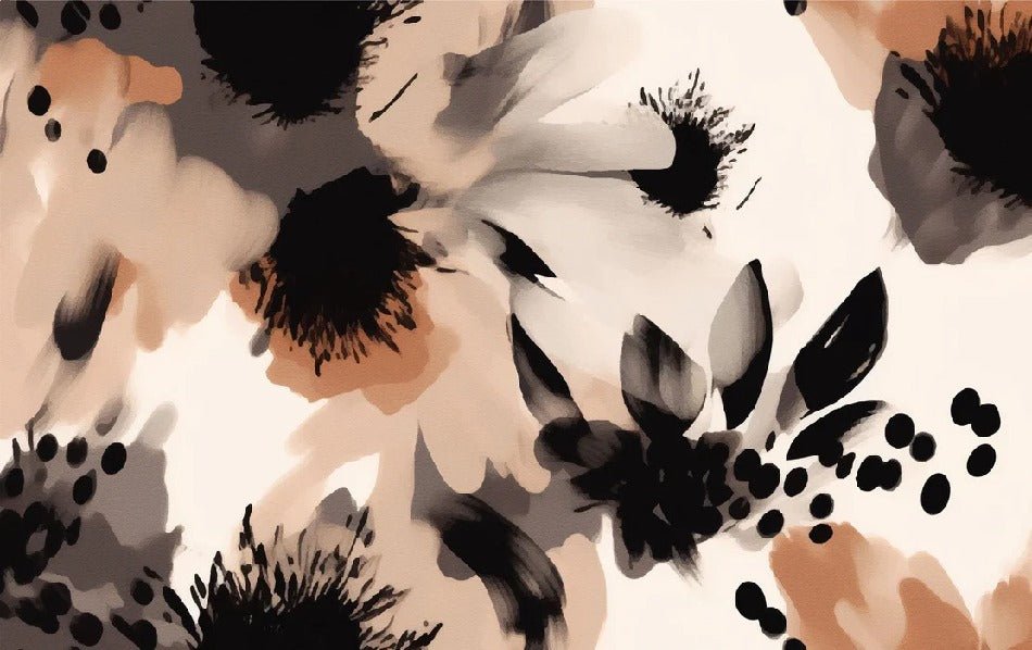 Papier peint fleur hypnotique, XXL, tendance