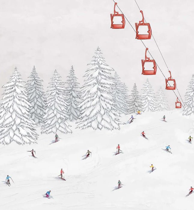 Colorful gondola wallpaper