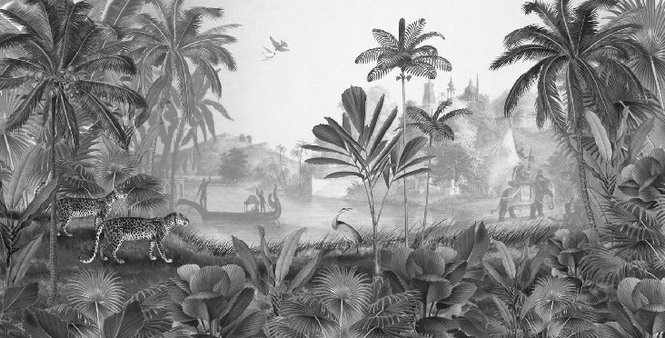 Wild shadows panoramic wallpaper