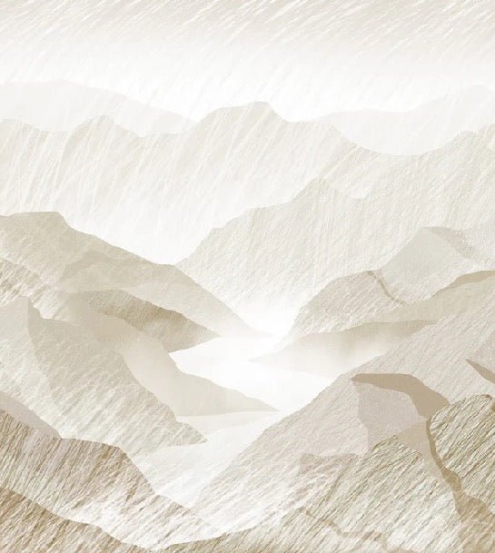 Sepia mountain illustration wallpaper