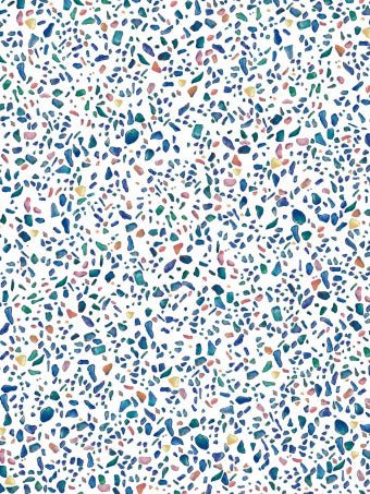 Condensed terrazzo effect wallpaper