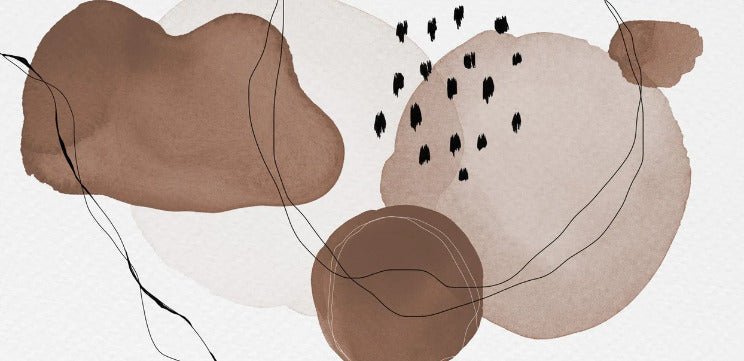 Modern watercolor brown wallpaper