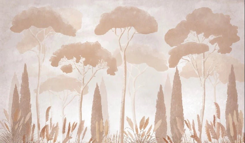 Sepia cypress pine wallpaper