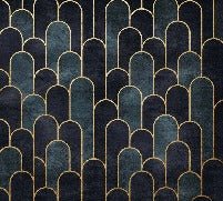 Dark blue chic wallpaper